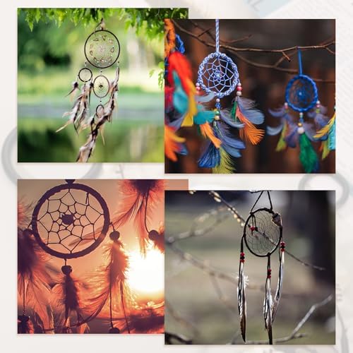 PATIKIL 30 Pcs Clear Plastic Dream Catcher Rings