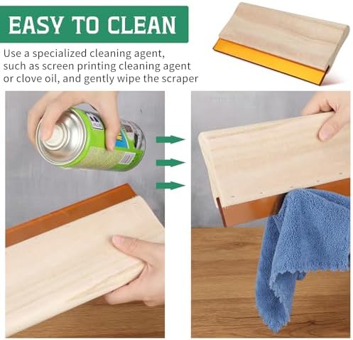 Gisafai 8 Pcs Screen Printing Squeegee Set