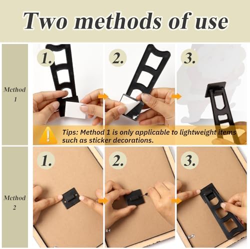 12 Piece Easel Back with Screws and Stickers