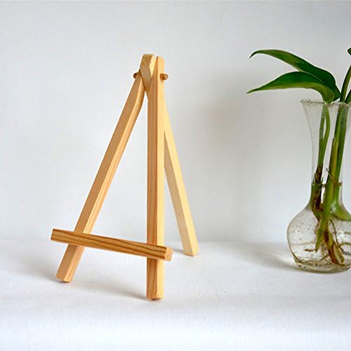 Onwon 12 Pcs 625 Inch Mini Wood Display Easel