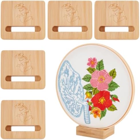 OLYCRAFT 6Pcs Embroidery Hoop Display Stand