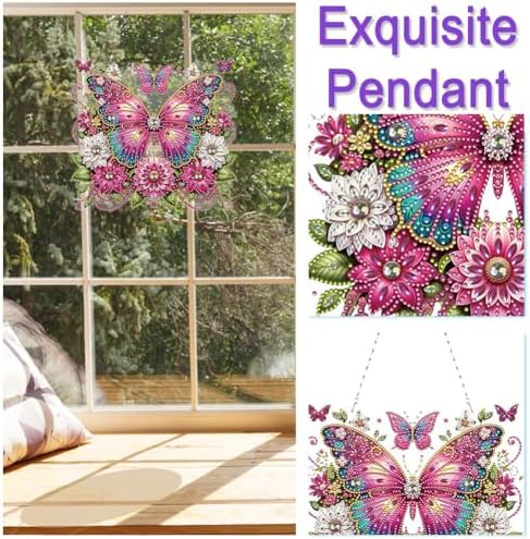 Gorgeous Flowers and Butterflies Diamond Art Kit with 5D Design