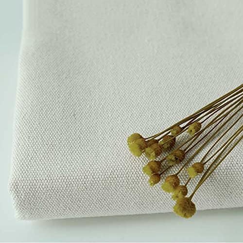 White Canvas Fabric for Sewing Painting Cushions Headboard Drop Cloth