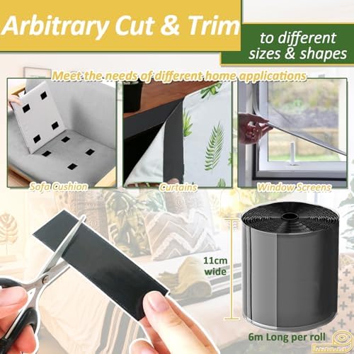 TEUVO Non Slip Mattress Grips Hook and Loop Tape Strips