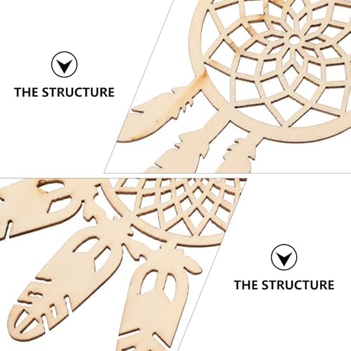 EXCEART Unfinished Wood Dream Catcher 40Pcs