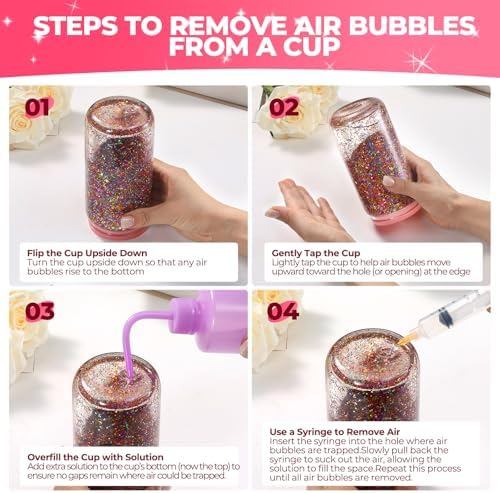 Rainbow Glitter Snow Globe Tumbler Kit