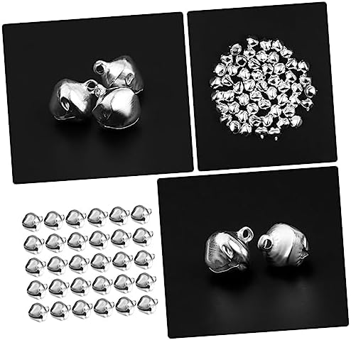 200pcs Silver Christmas Tree Bells for Holiday Decor