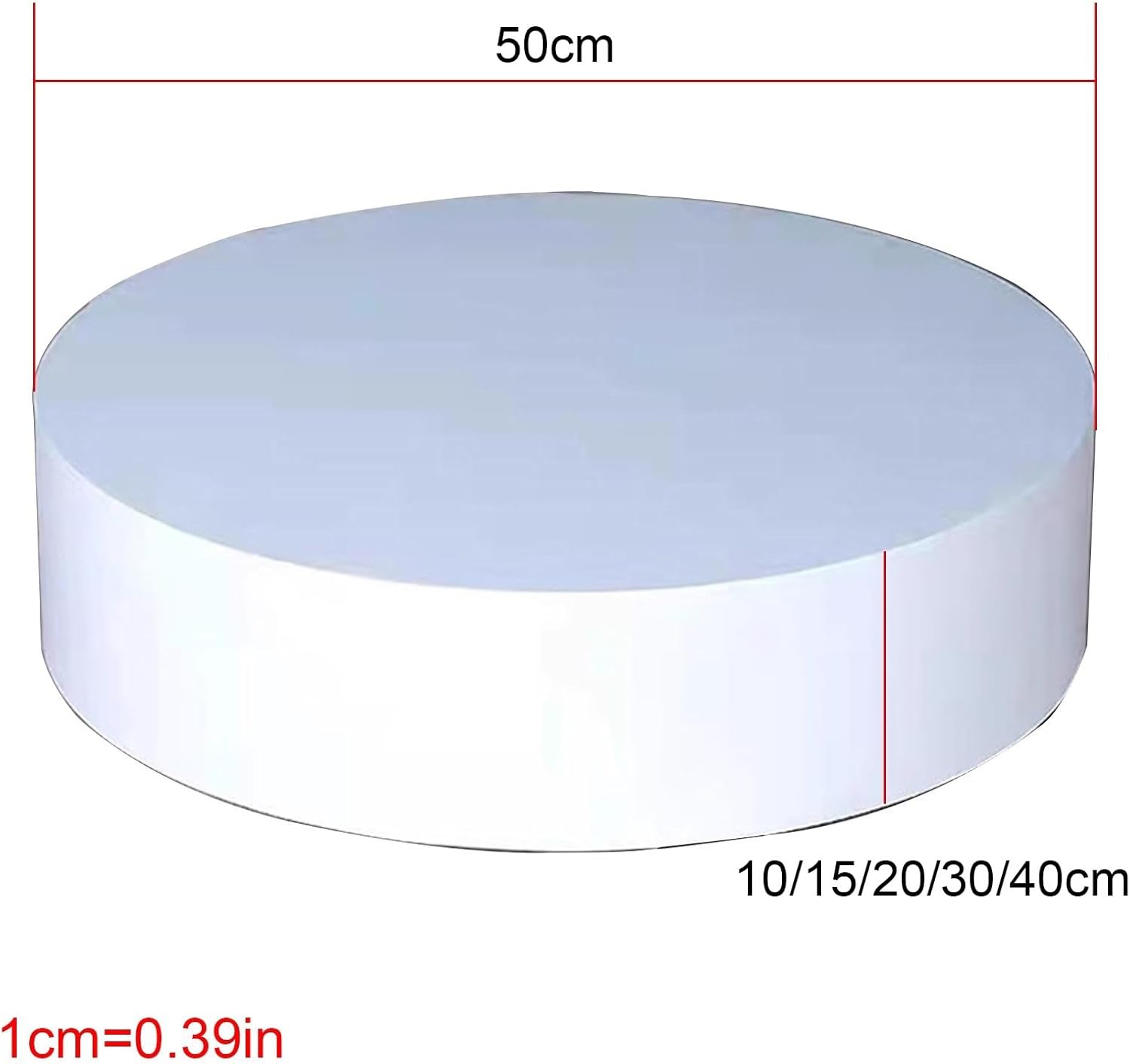 Wooden Round Cylinder Display Pedestal Holder