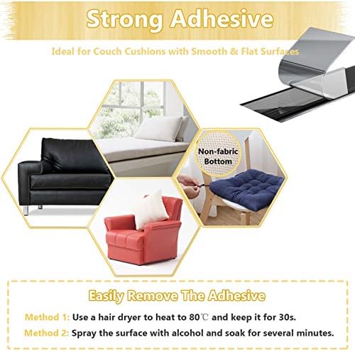 KAEGREEL Non-Slip Cushion Pads with Hook Loop Tape