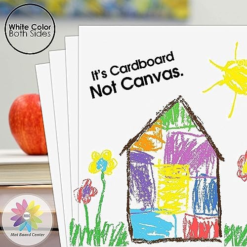 Mat Board Center 25 Pack 12x16 White Backing Boards