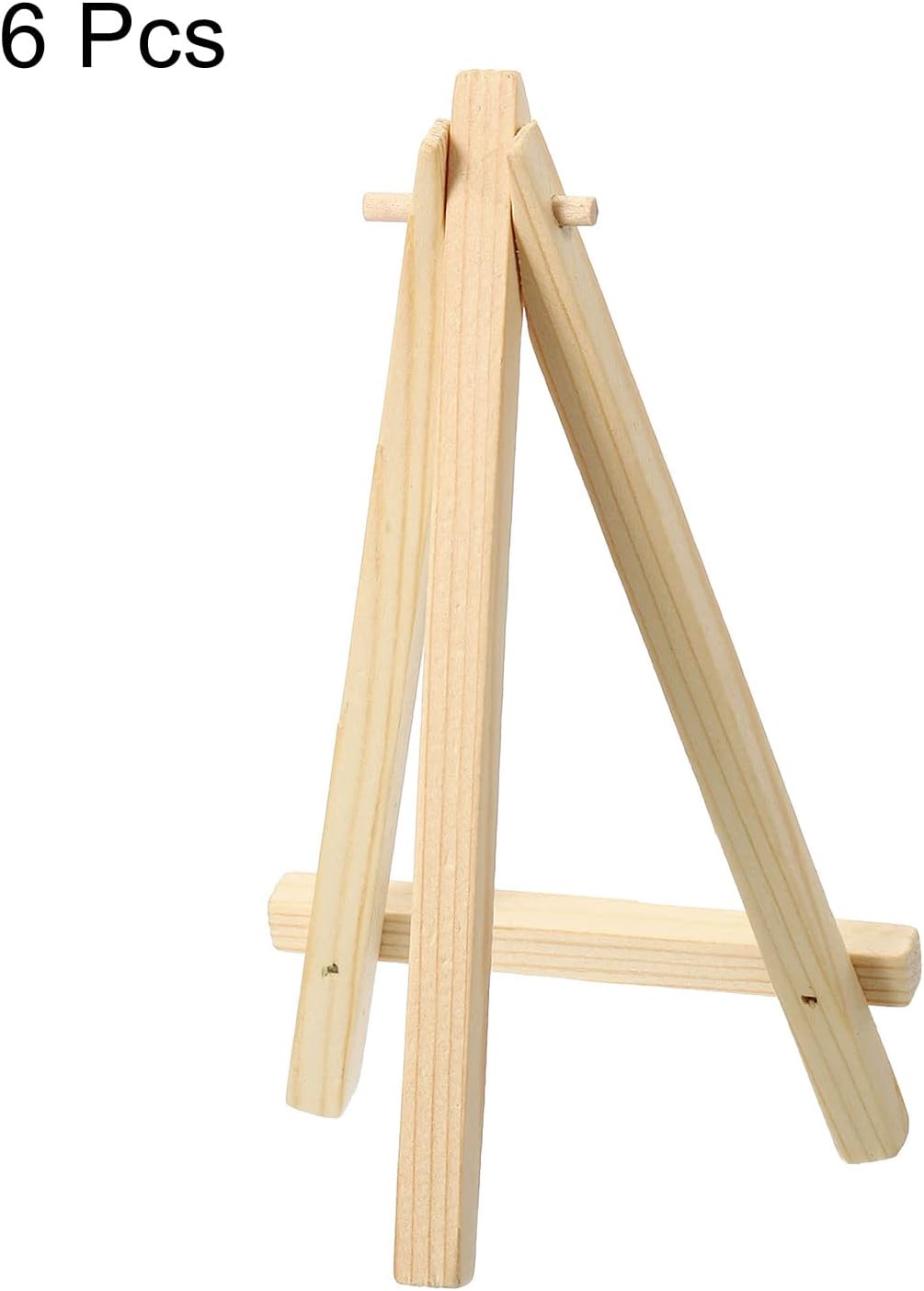 PATIKIL 63 Mini Wooden Easel Stand 6-Pack