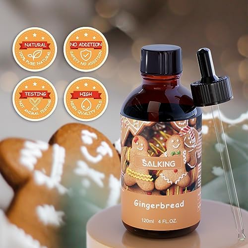 SALKING Gingerbread Fragrance Oil 120ml for Candle Diffuser and Soap Making