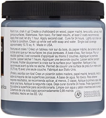 FolkArt Chalkboard Paint Black 8-Ounce Jar