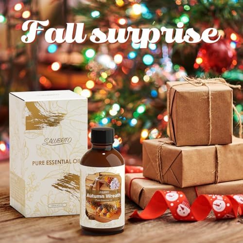 SALUBRITO Fall Essential Oil 4 Fl Oz for Diffuser and Candle