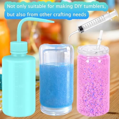 CHENGLAI 12 PCS Snow Globe Tumbler Kit for DIY Crafts