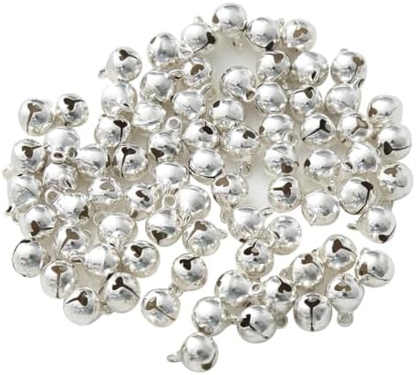 GSHLLO 200 Pcs 14 Inch Silver Metal Bells