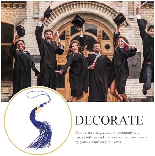 BESTOYARD 24 Pcs Blue Graduation Cap Tassels