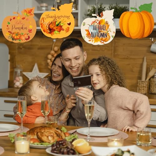 7 Inch Unfinished Wooden Pumpkins Set of 10