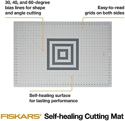 Fiskars Self-Healing Cutting Mat for Quilting and Crafts