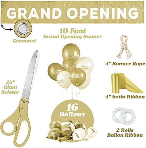Deluxe Grand Opening Ribbon Cutting Ceremony Kit
