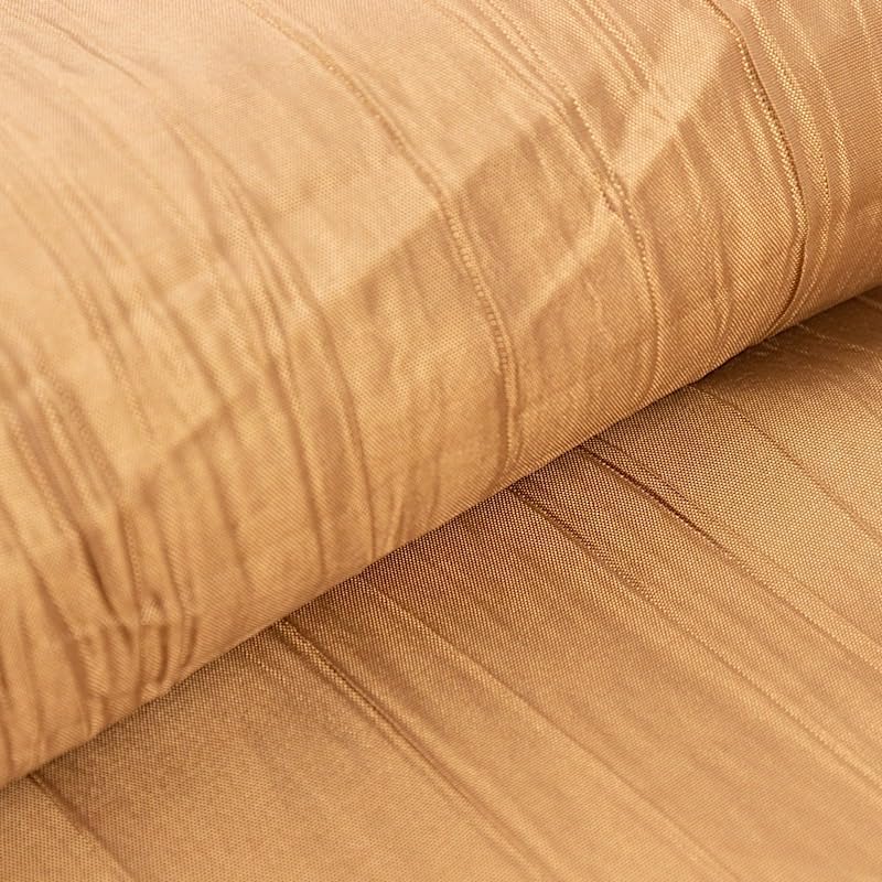 Balsa Circle 54in x 10yd Gold Crinkled Taffeta Fabric Bolt