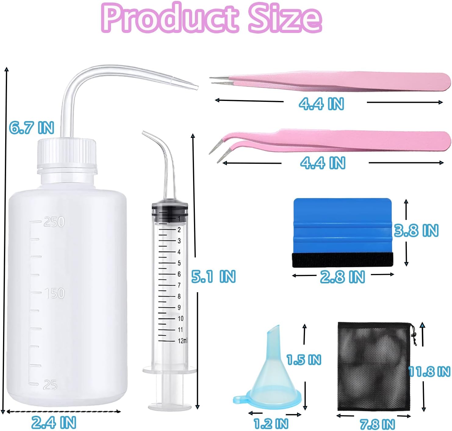 12 Piece Snow Globe Tumbler Making Kit for DIY Glitter Snow Globes