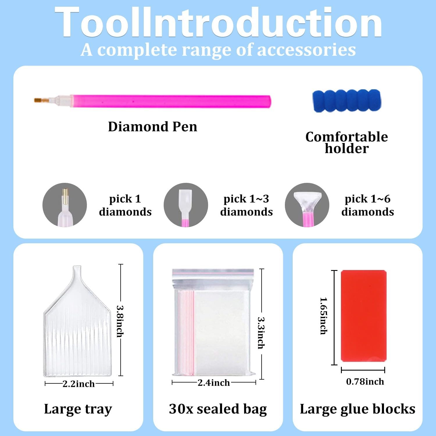 Reivworl Diamond Art Kit for Adults 12x16 Inch