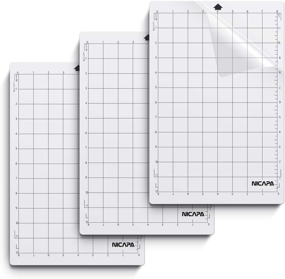 Nicapa StandardGrip Cutting Mat 8x12 Inch 3 Pack