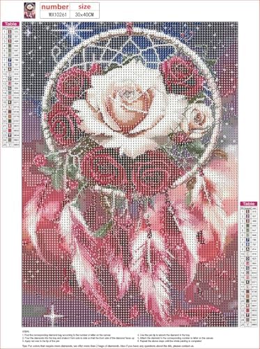 MXJSUA Dream Catcher Diamond Painting Kit for Adults 12x16 Inch