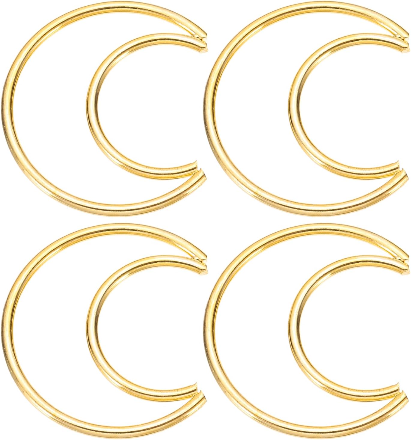 PATIKIL 2 Inch Gold Dream Catcher Hoop Rings 4 Pcs