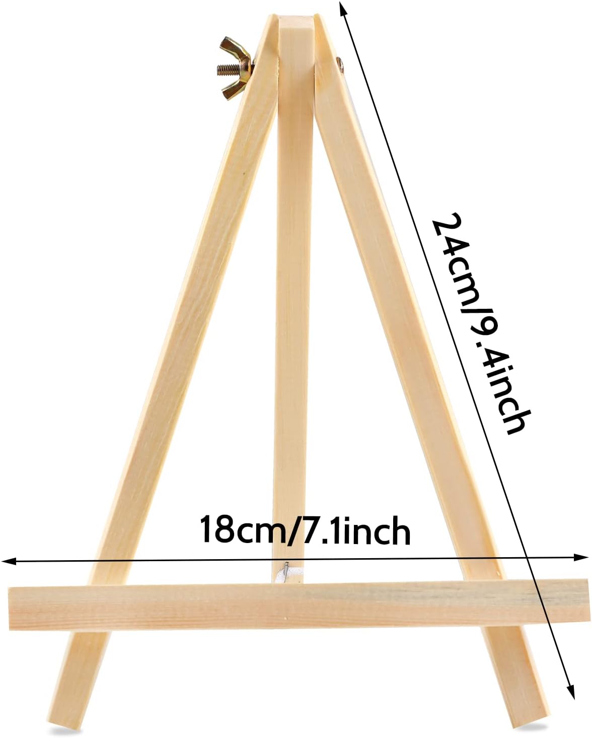 6PCS Wood Easels 9 Inches Tabletop Easels for Painting and Art