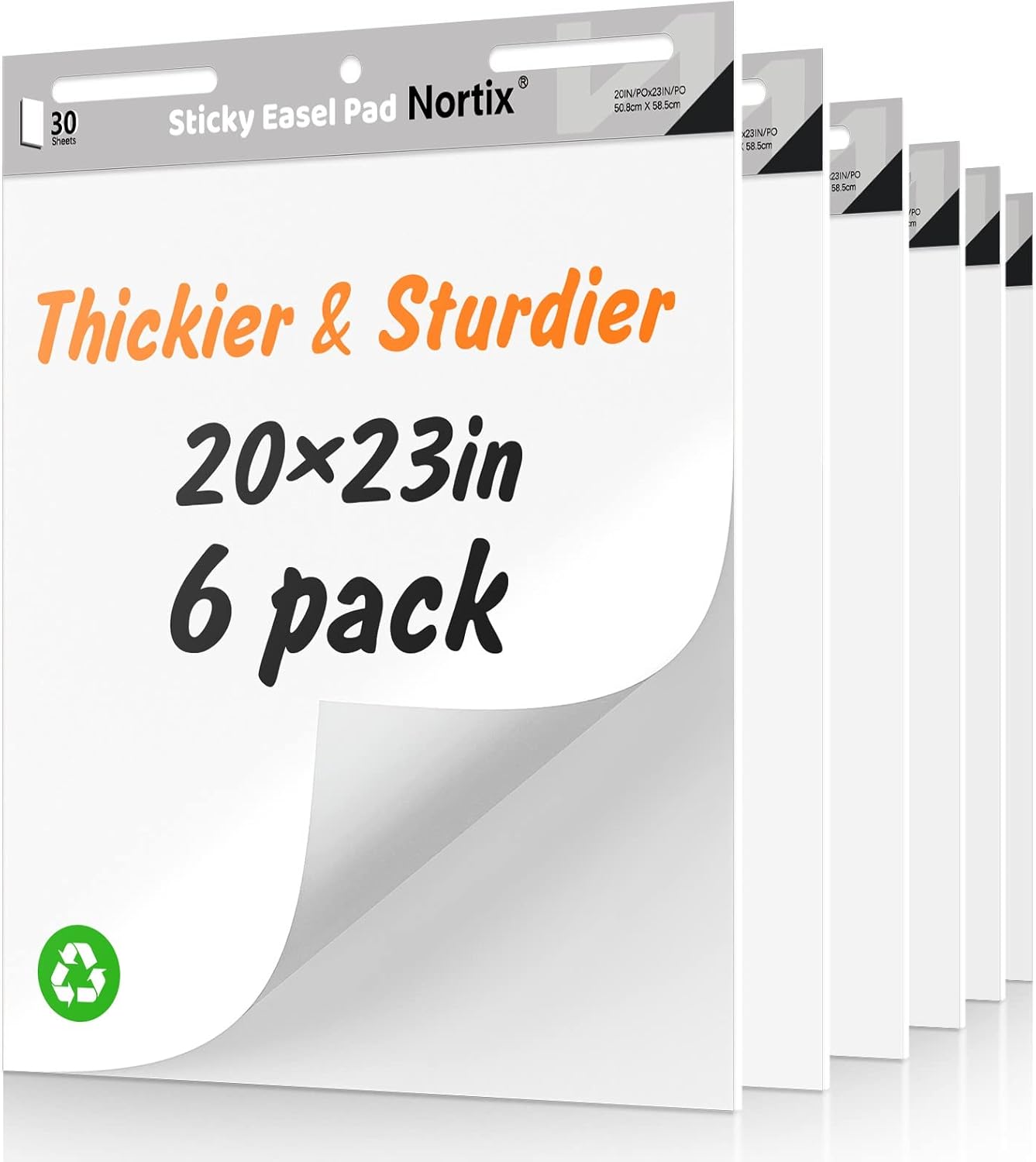 Nortix Sticky Easel Pads 20x23 Inch 6 Pads