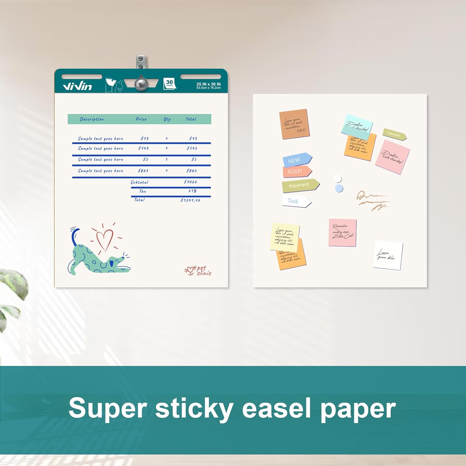 ViVin Super Sticky Easel Pad 25x30 Inch