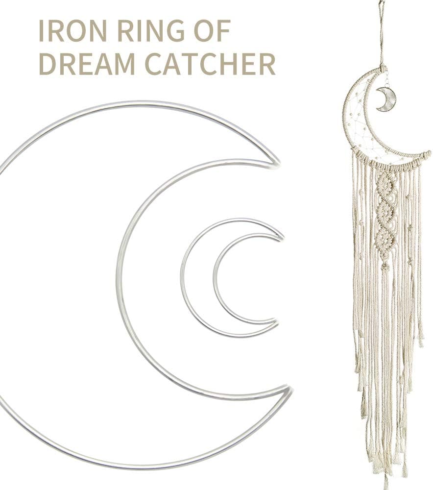 20 Pcs Metal Hoop Rings for Macrame Dream Catcher DIY Crafts