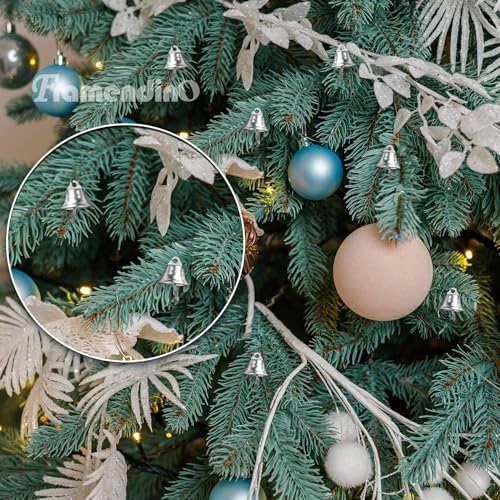 Framendino 200 Pack Silver Mini Jingle Bells