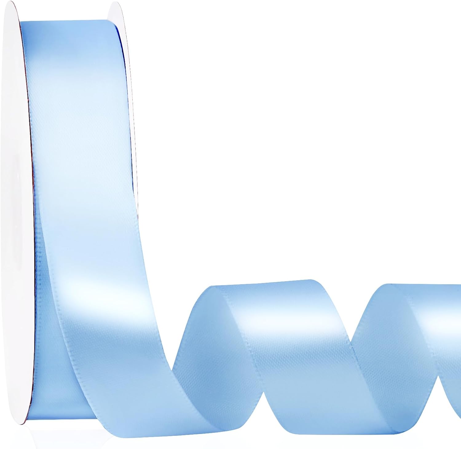 Light Blue Satin Ribbon 1 Inch 50 Yards for Crafts and Gifts