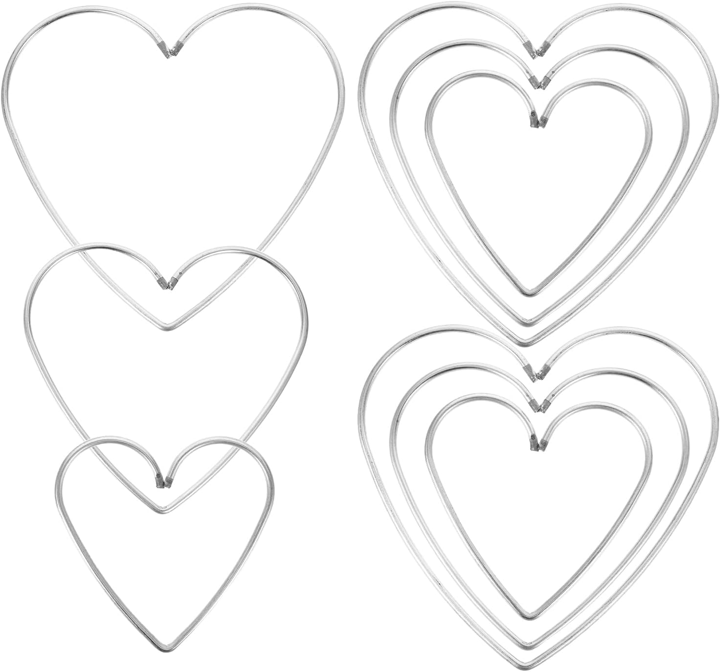 DECHOUS 9Pcs Heart Dream Catcher Rings
