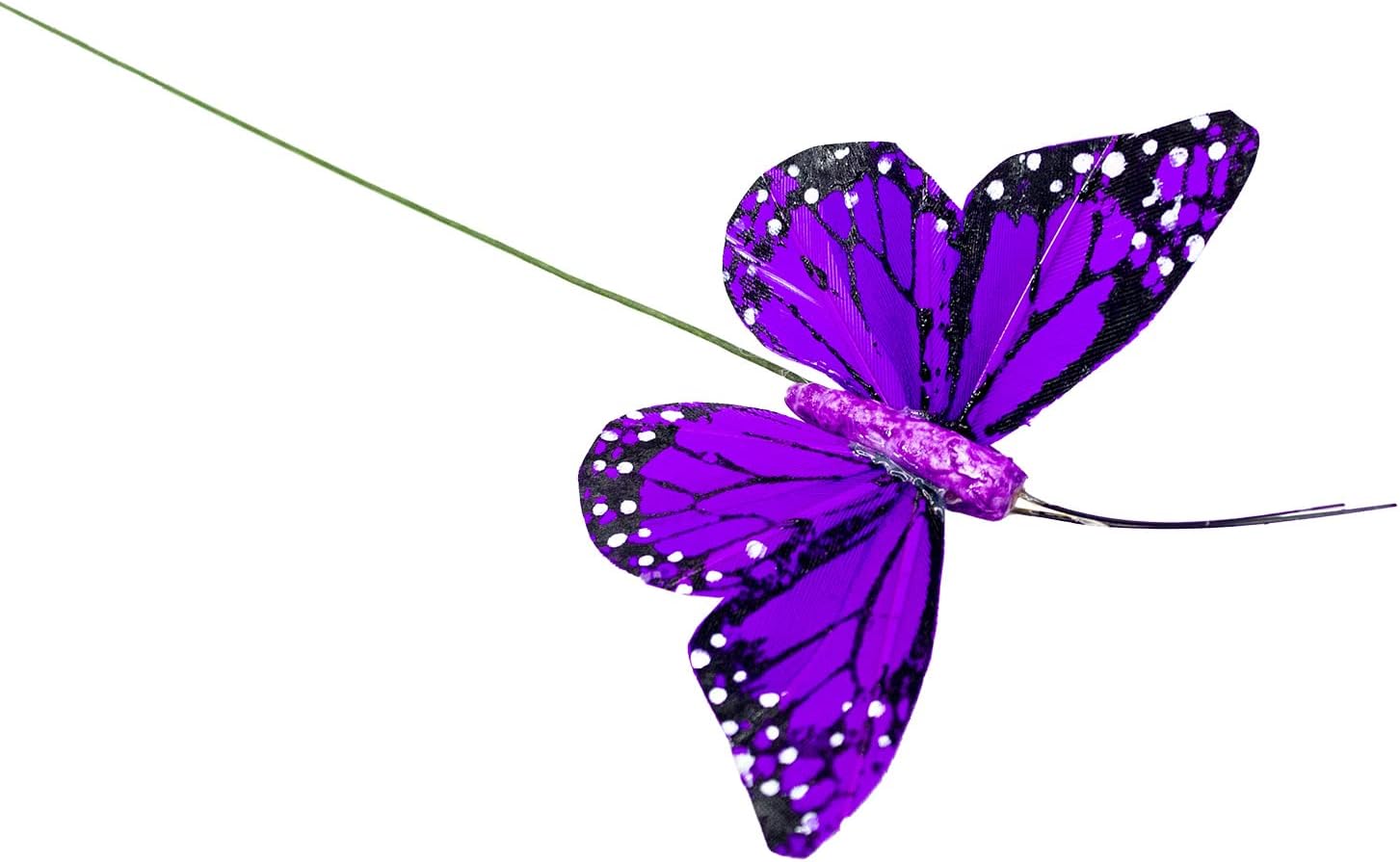 Berfutall Monarch Butterfly Decor Set of 12 with Wire