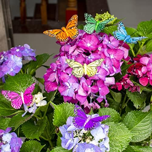 Berfutall Monarch Butterfly Decor Set of 12 with Wire