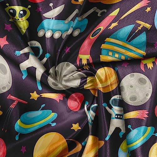 Ambesonne Outer Space Fabric by the Yard Galaxy Pattern 1