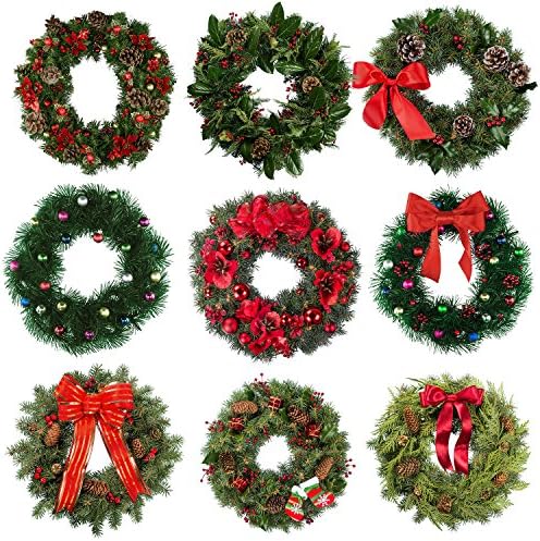 Sumind 2 Pack Green Metal Wreath Frames for DIY Crafts