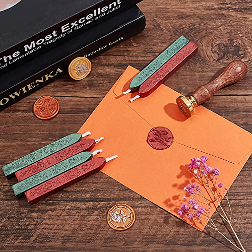 CRASPIRE Halloween Wax Seal Stamp 25mm Brass Head with Wood Handle