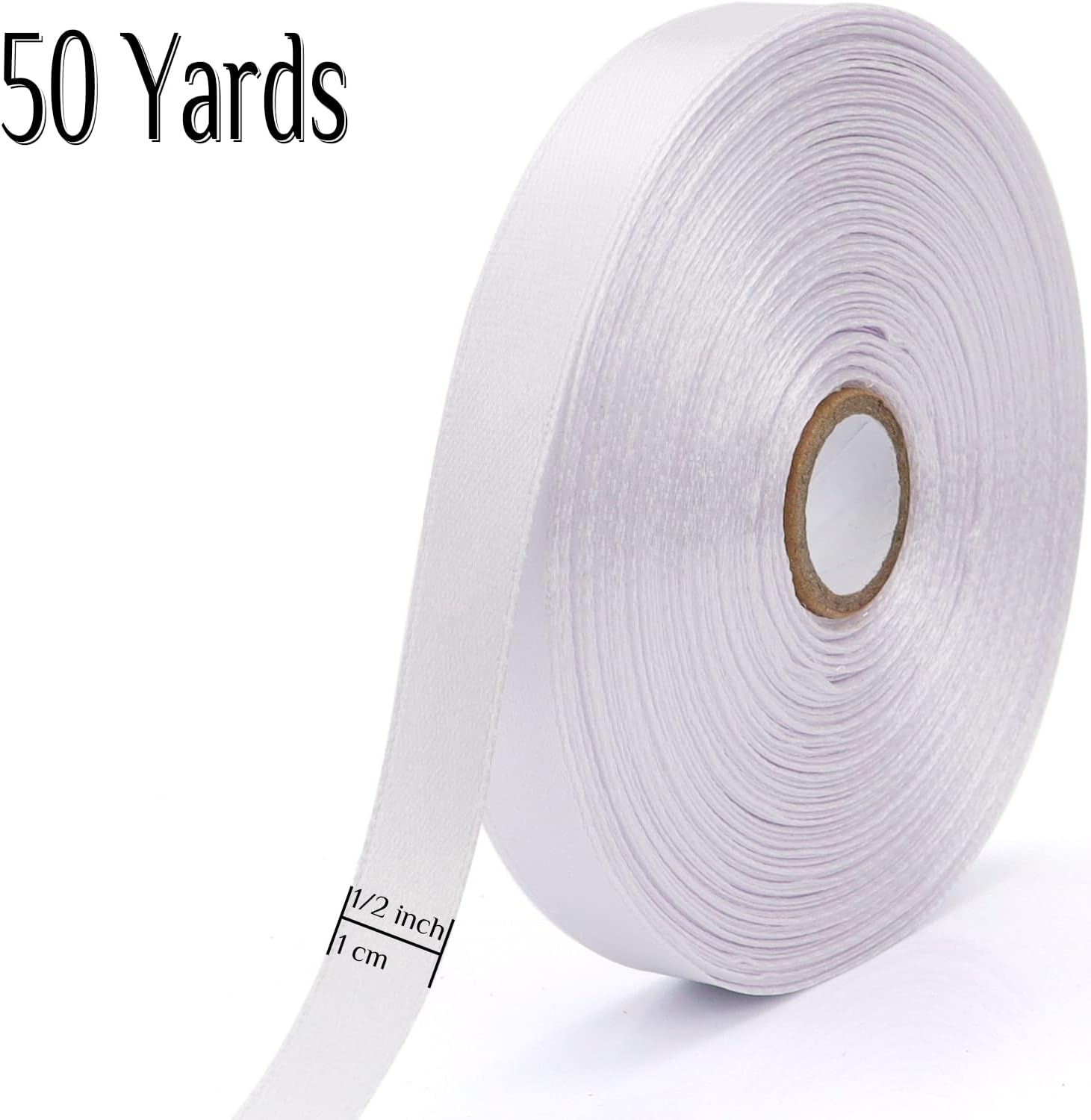 12 Inch White Ribbon for Gift Wrapping and Sewing