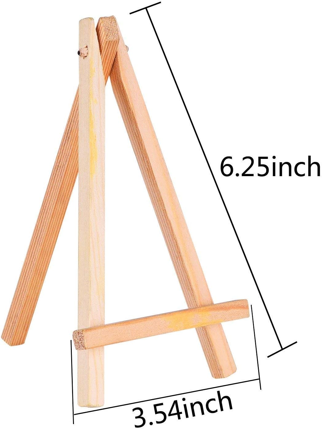 Onwon 12 Pcs 625 Inch Mini Wood Display Easel
