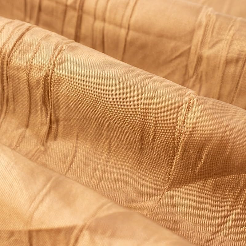 Balsa Circle 54in x 10yd Gold Crinkled Taffeta Fabric Bolt