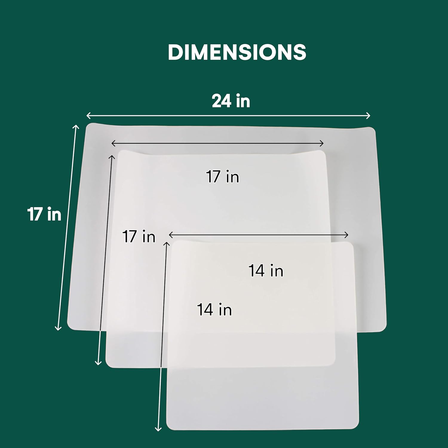 3 Pack PTFE Teflon Sheets for Heat Pressing