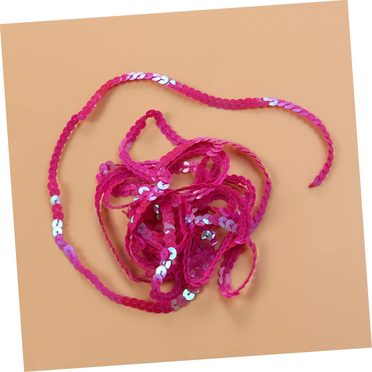 9pcs 6mm Sequin Strips 2 Meter Lace Trim for Wedding Aisle Runner
