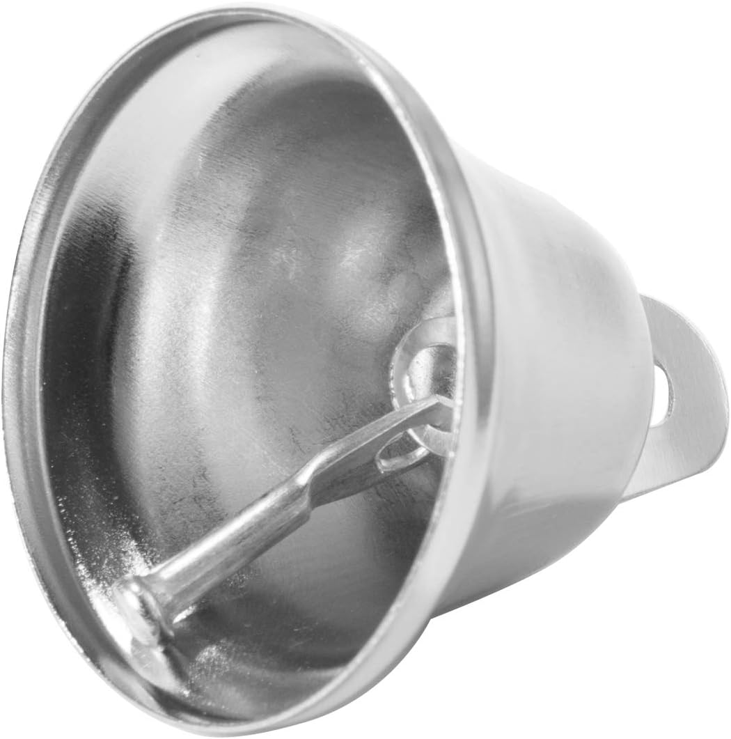 Eowpower 20 Pack 38mm Silver Craft Bells for Decor