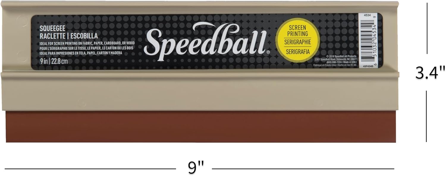 Speedball 9-Inch Fabric Squeegee for Silk Screen Printing