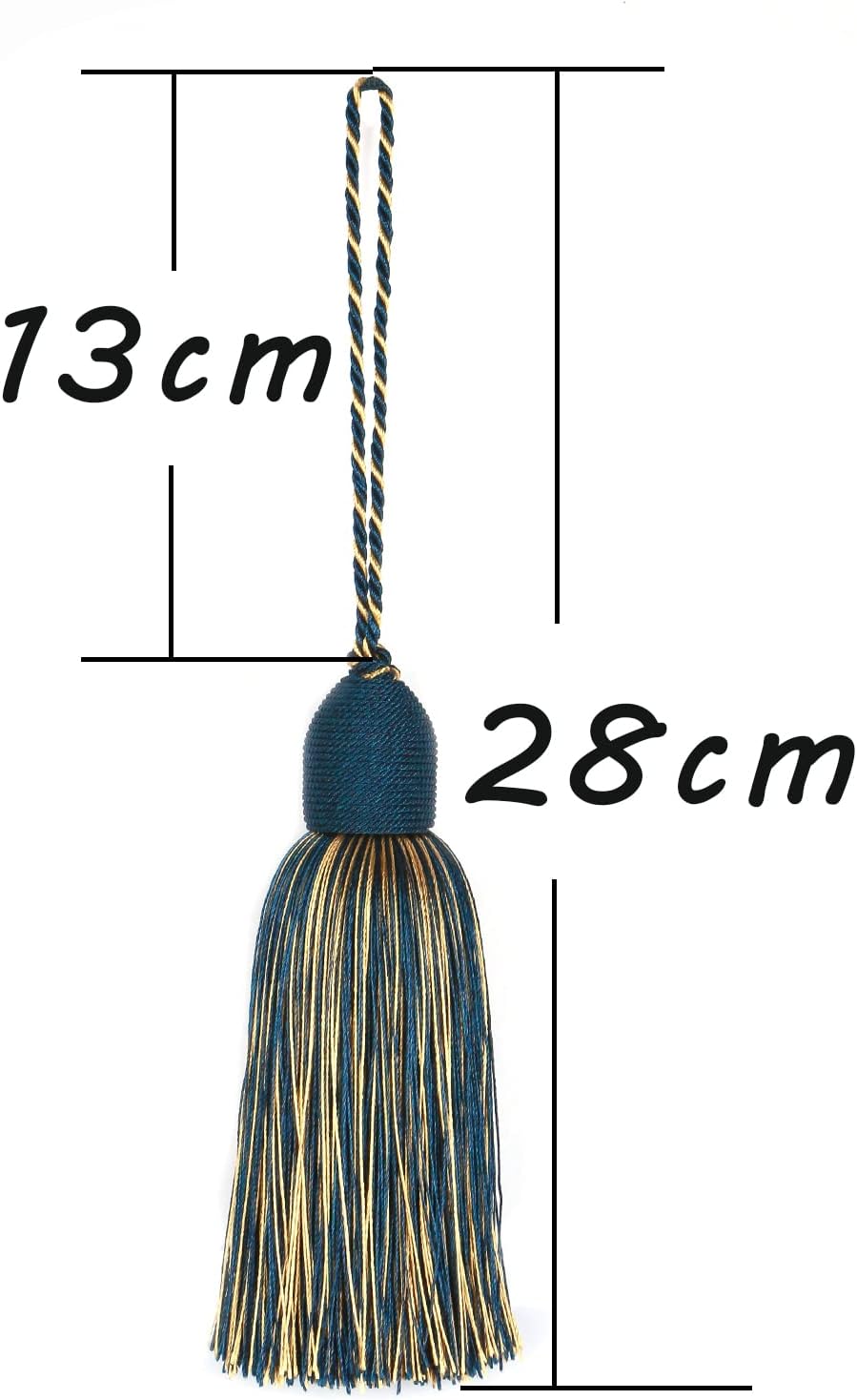 Fenghuangwu 2pcs Tassel Charms with Loop for DIY Crafts